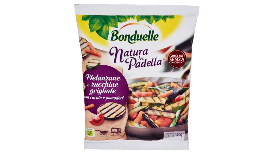 Bonduelle Natura in Padella Melanzane e zucchine grigliate con carote e pomodori Surgelato