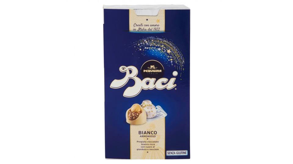 Baci Perugina Bianco Cioccolatini al Cioccolato Bianco, Ripieno al Gianduia e Nocciola Intera