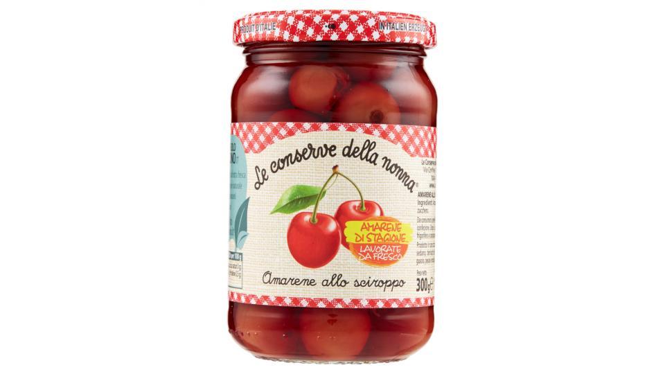 Le conserve della nonna Amarene allo sciroppo