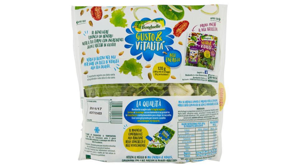 Bonduelle Gusto & Vitalità Mix Energia Lattughino Verde, Finocchio, Kale, spinacino