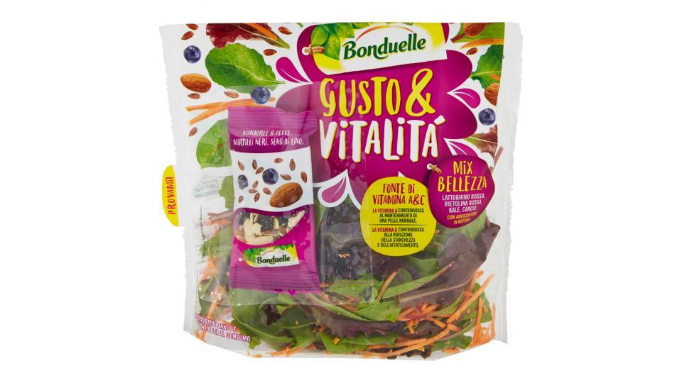 Bonduelle Gusto & Vitalità Mix Bellezza Lattughino Rosso, Bietola Rossa, Kale, Carote