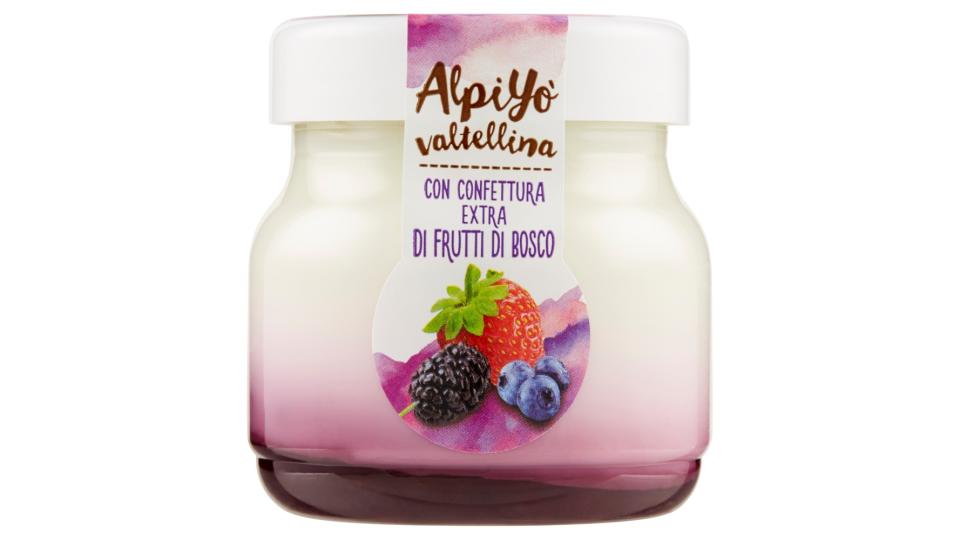 Alpiyò Valtellina Yogurt di Montagna con Confettura Extra di Frutti di Bosco