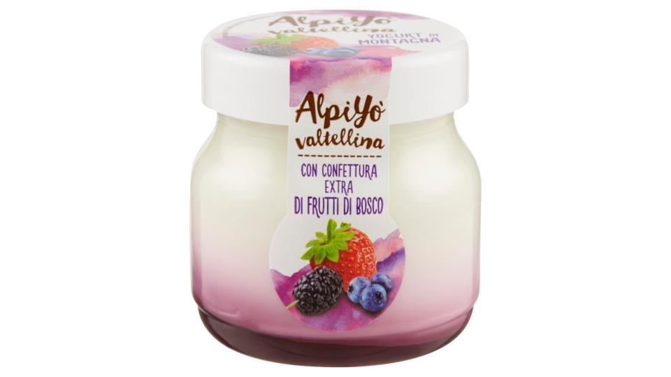 Alpiyò Valtellina Yogurt di Montagna con Confettura Extra di Frutti di Bosco