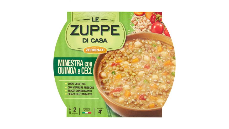 Zerbinati Le Zuppe di Casa Minestra con Quinoa e Ceci