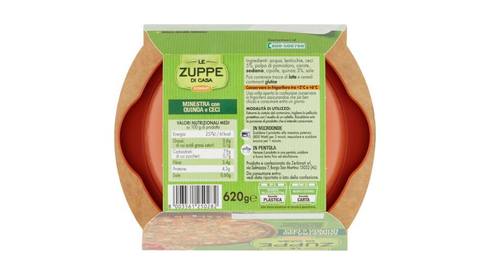 Zerbinati Le Zuppe di Casa Minestra con Quinoa e Ceci