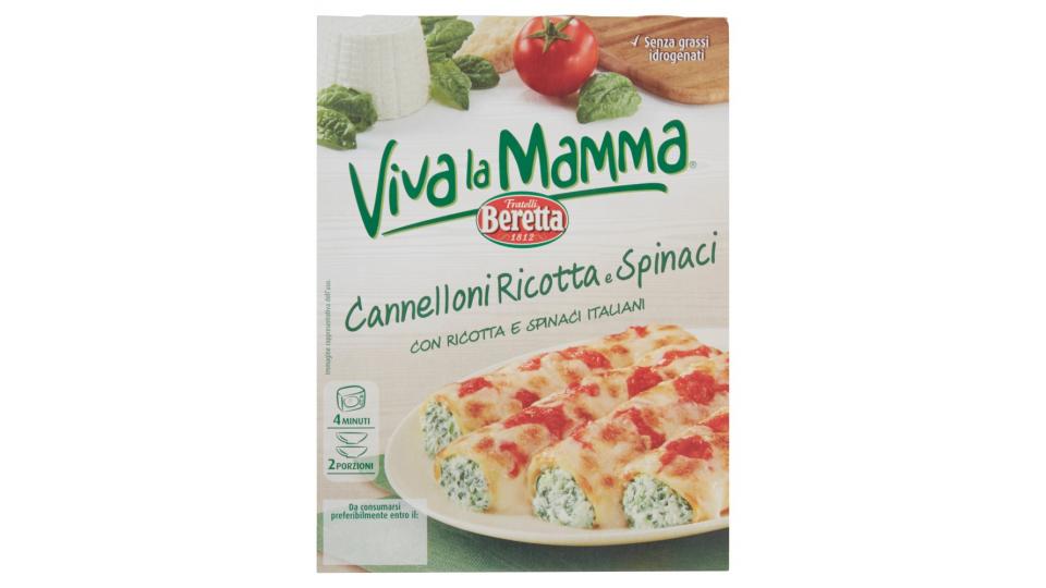 Fratelli Beretta Viva la Mamma Cannelloni Ricotta e Spinaci