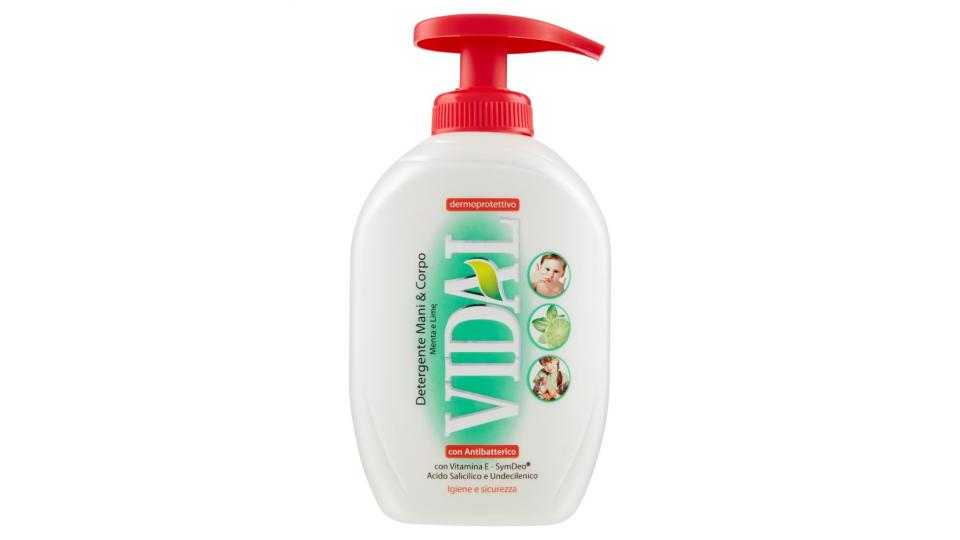 Vidal Detergente Mani & Corpo Menta e Lime con Antibatterico