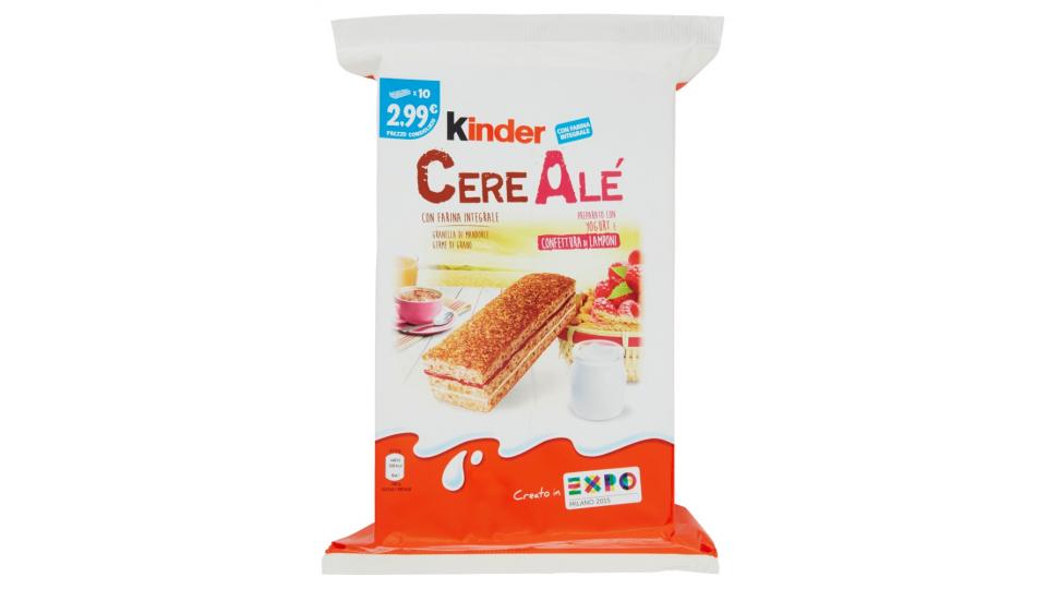 Kinder CereAlé Preparato con Yogurt e Confettura di Lamponi