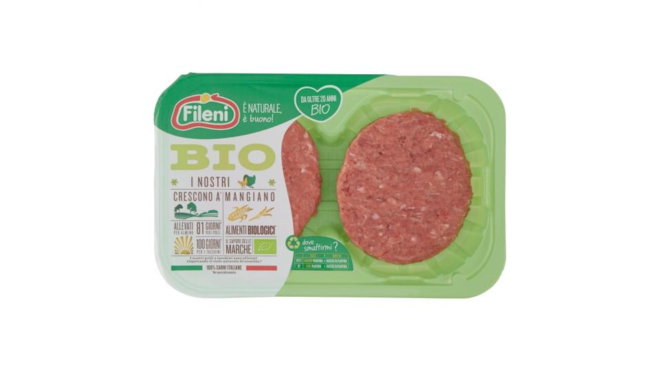 Fileni Bio Hamburger di Pollo e Tacchino con chia e lino bio