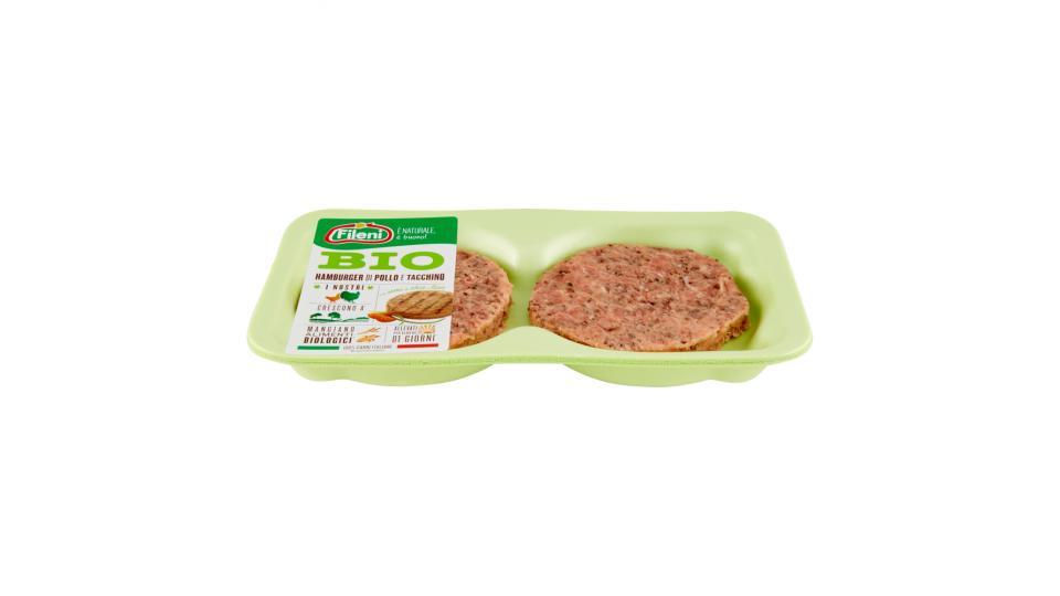 Fileni Bio Hamburger di Pollo e Tacchino con chia e lino bio