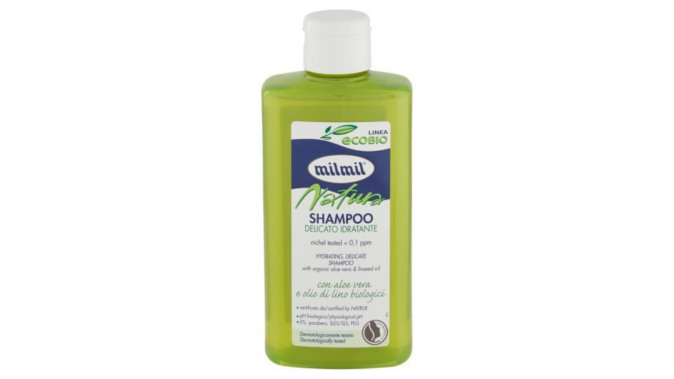 milmil Linea ecobio Natura Shampoo con aloe vera e olio di lino biologici