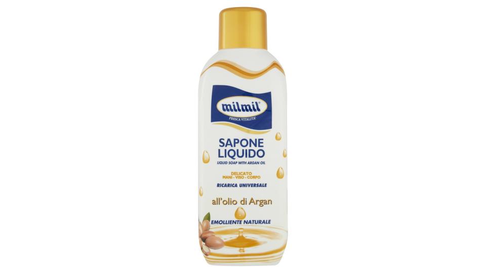 milmil Sapone Liquido Ricarica Universale all'olio di Argan