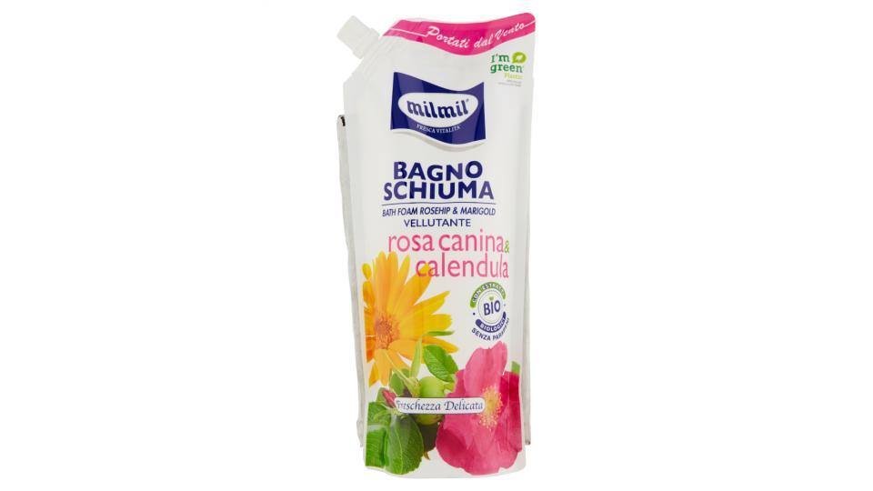 milmil Fresca Vitalità Bagno Schiuma rosa canina & calendula