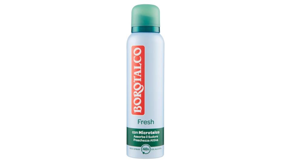 Borotalco Fresh Deo Spray 0% Alcool