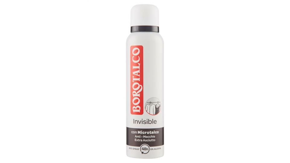 Borotalco Invisible Deo Spray 0% Alcool