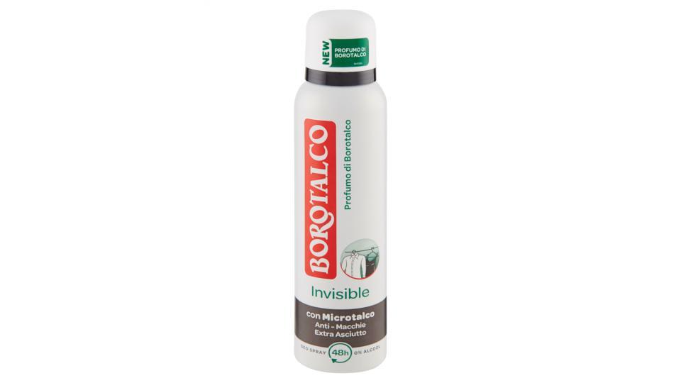 Borotalco Invisible Profumo di Borotalco Deo Spray 0% Alcool