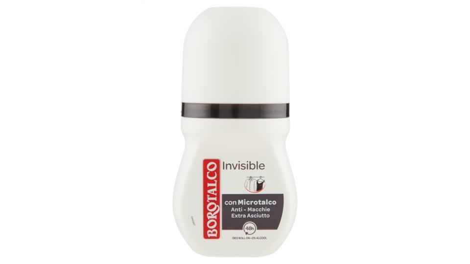 Borotalco Invisible Deo Roll On 0% Alcool