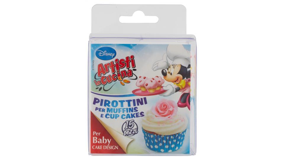 Pirottini per Muffins e Cup Cakes Disney Artisti in Cucina