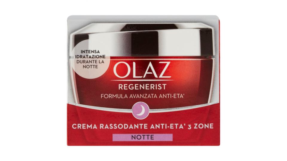 Olaz Regenerist Crema Intensiva Notte Anti-Età 3 Zone