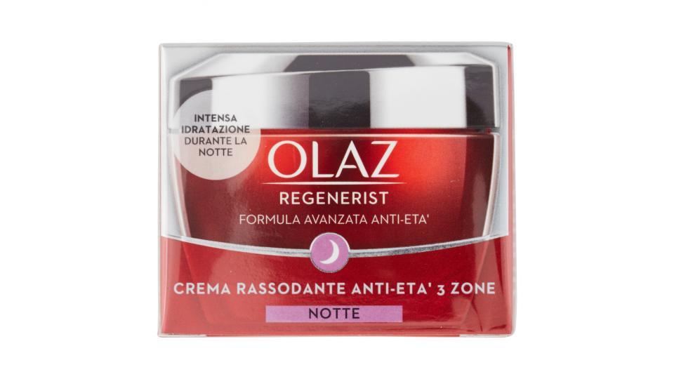 Olaz Regenerist Crema Intensiva Notte Anti-Età 3 Zone