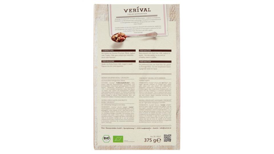 Veríval Bio Crunchy croccante con Frutti rossi