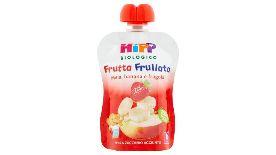 HiPP Biologico Frutta Frullata Mela, banana e fragola