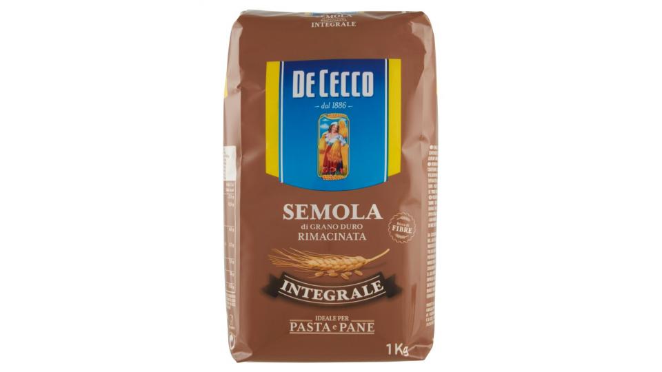 De Cecco Semola di Grano Duro Rimacinata Integrale