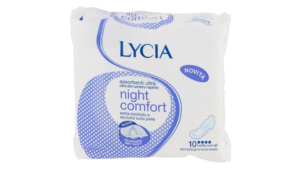 Lycia Assorbenti ultrasottili night comfort notte con ali