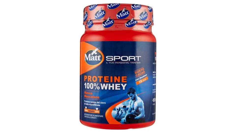 Matt Sport Proteine 100% Whey 15 dosi