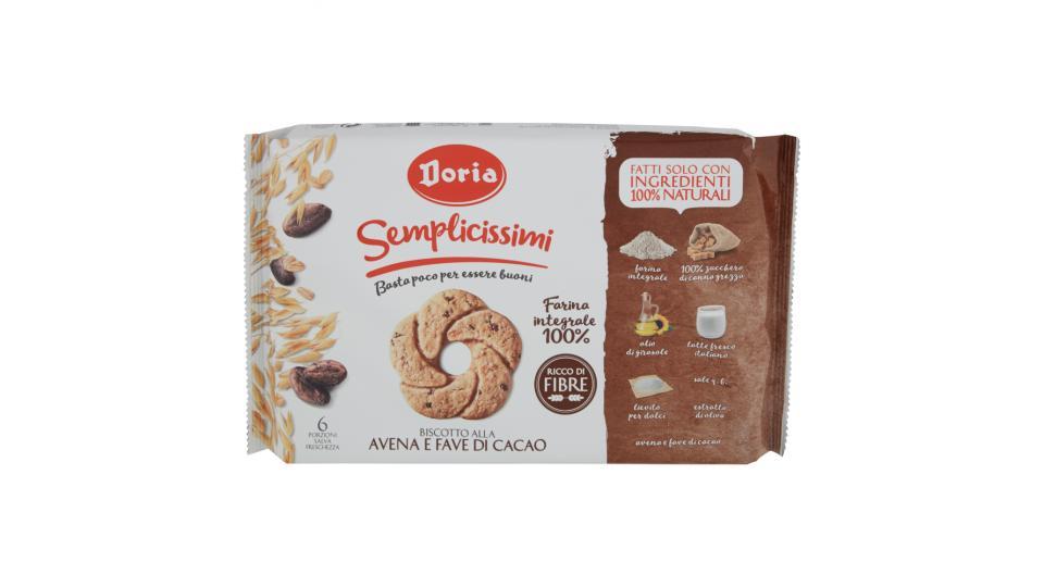 Doria Semplicissimi Biscotti Avena e Fave di Cacao