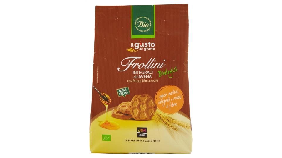 Libera Terra il giusto gusto del grano Frollini Integrali all'Avena Miele Millefiori Biologici