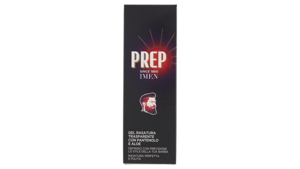 Prep For Men Gel Rasatura Trasparente con Pantenolo e Aloe