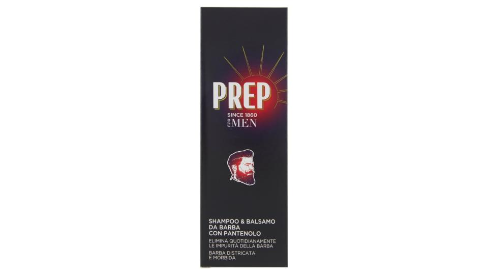 Prep For Men Shampoo & Balsamo da Barba con Pantenolo