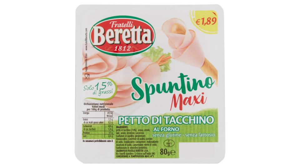 Fratelli Beretta Zero24 Spuntino Maxi tacchino al forno