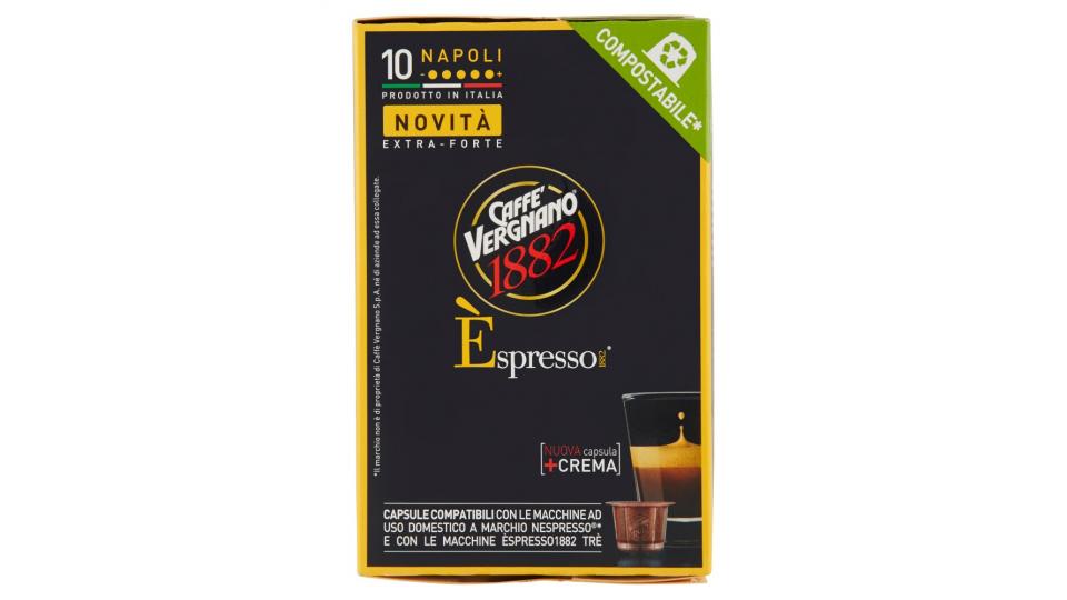 Caffè Vergnano 1882 Èspresso1882 Napoli 10 Capsule Compatibili Nespresso