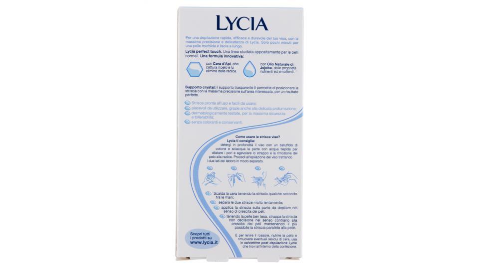 Lycia Perfect touch strisce depilatorie viso