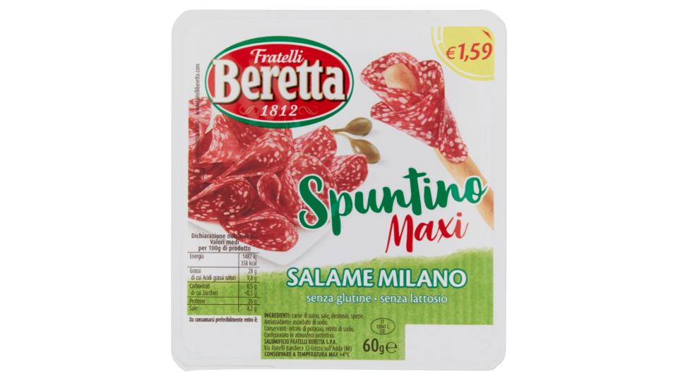 Fratelli Beretta Zero24 Spuntino maxi salame Milano