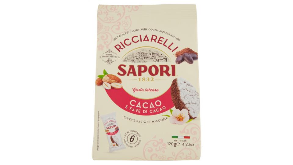 Sapori Ricciarelli Cacao e Fave di Cacao