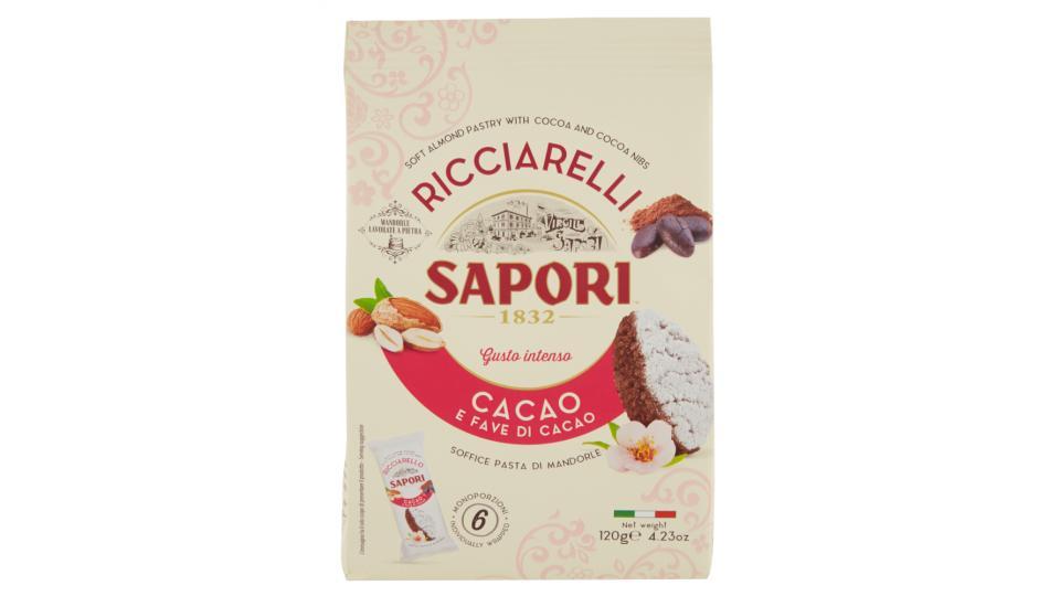 Sapori Ricciarelli Cacao e Fave di Cacao