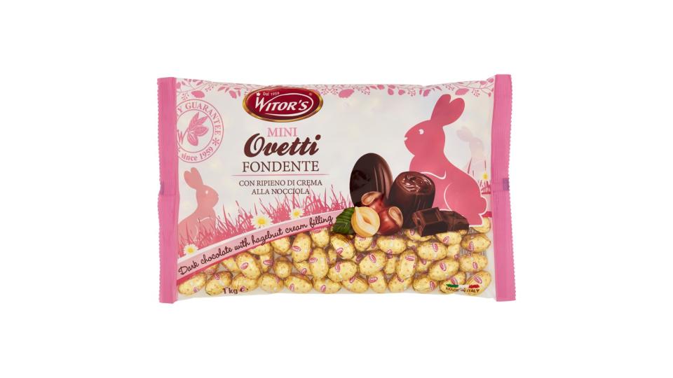 Witor's Mini Ovetti Fondente con Ripieno di Crema alla Nocciola