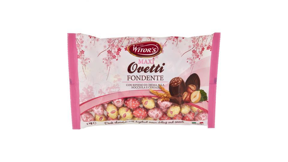 Witor's Maxi Ovetti Fondente con Ripieno di Crema alla Nocciola e Cereali