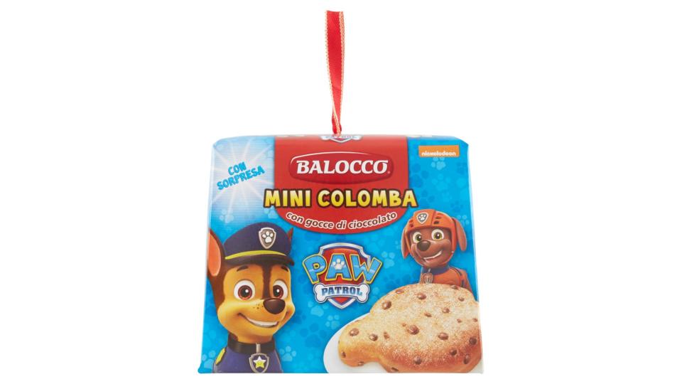 Balocco Mini Colomba con gocce di cioccolato Paw Patrol