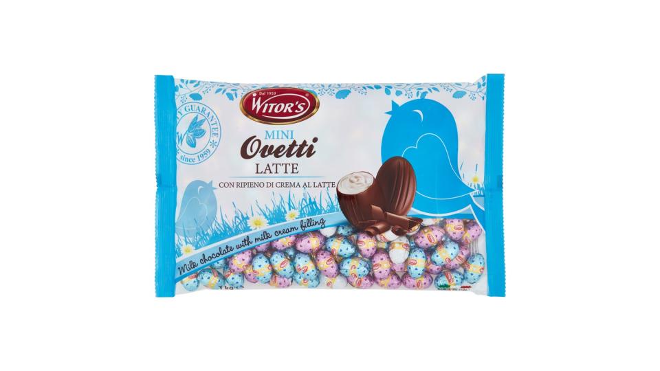 Witor's Mini Ovetti Latte con Ripieno di Crema al Latte