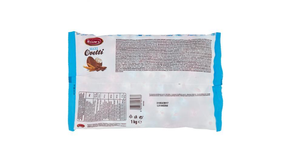 Witor's Maxi Ovetti Latte con Ripieno di Crema al Latte e Cereali