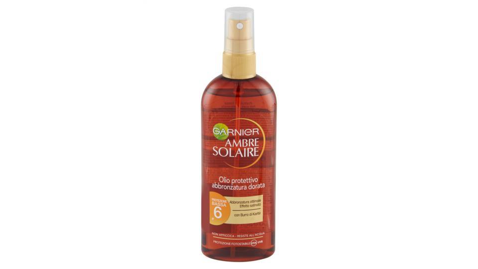 Garnier Ambre Solaire - Olio protettivo abbronzatura dorata IP 6