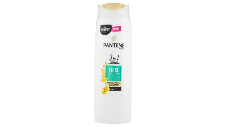 Pantene Pro-V 3in1 Shampoo+Balsamo+Trattamento Lisci Effetto Seta