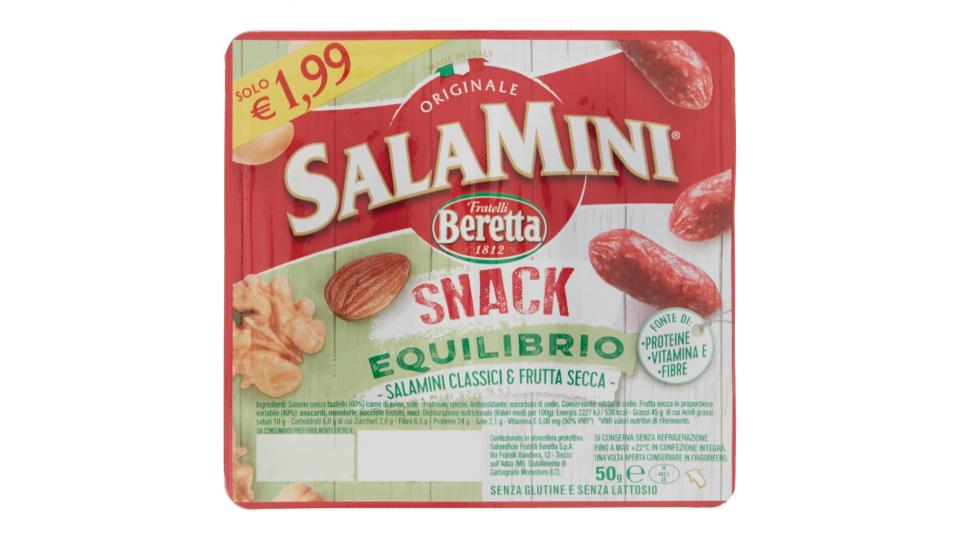 Fratelli Beretta SalaMini Snack Equilibrio Salamini Classici & Frutta Secca