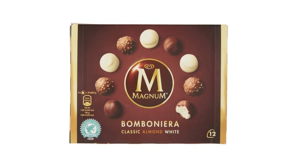 Magnum Bomboniera Classic Almond White 12 gelati