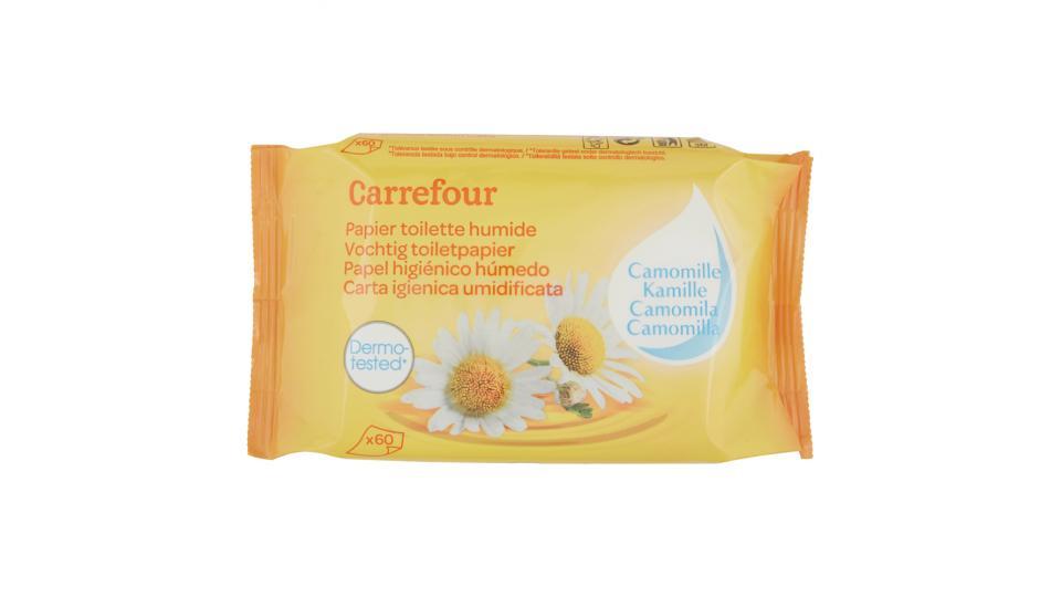 Carrefour Carta igienica umidificata Camomilla