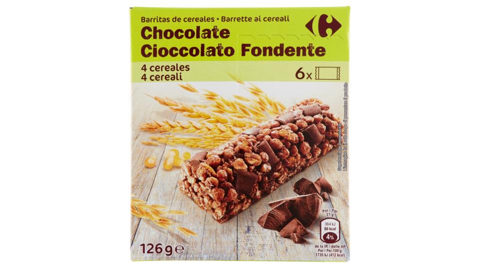 Barrette Di Cereali Con Cioccolato Fondente